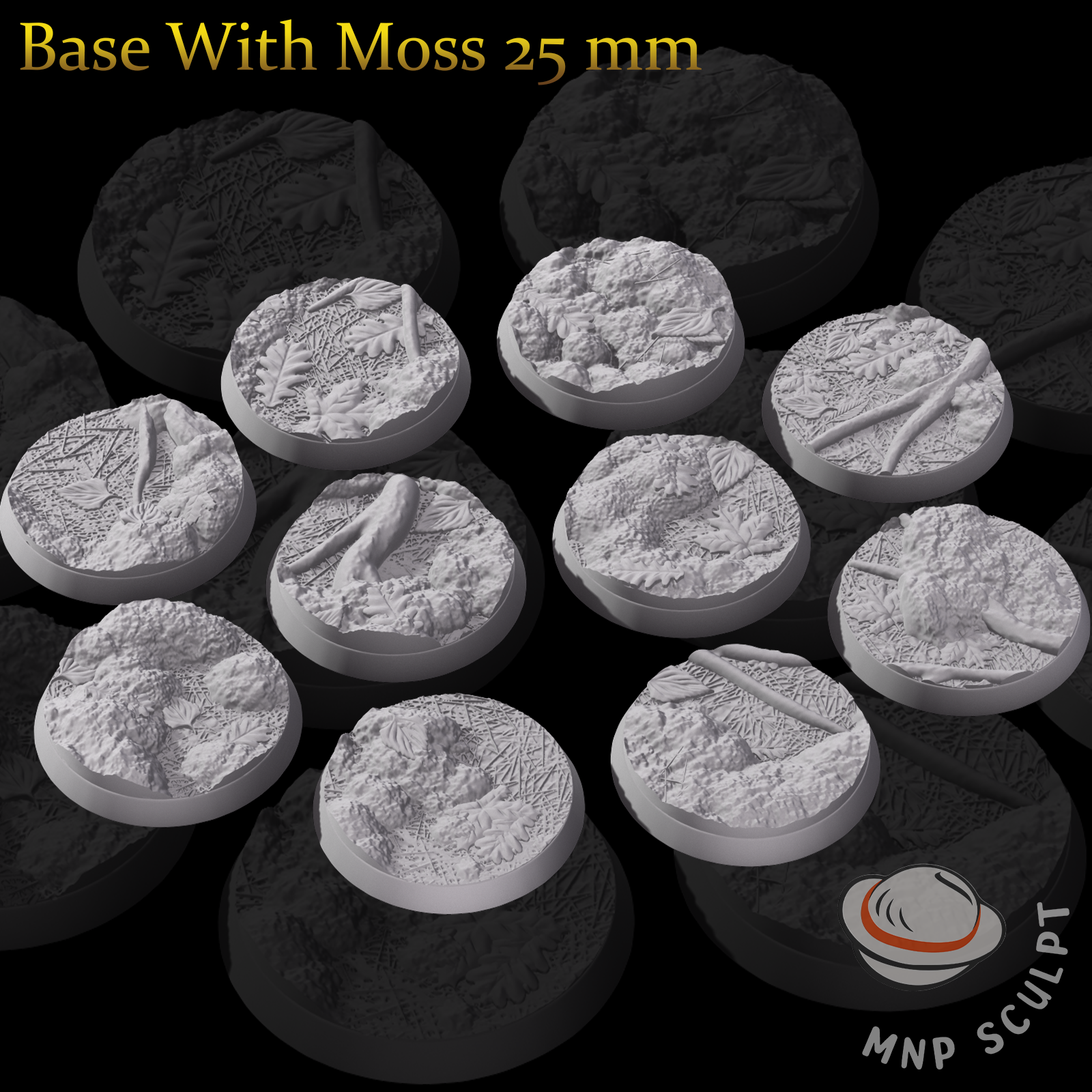 Base With Moss 25 mm